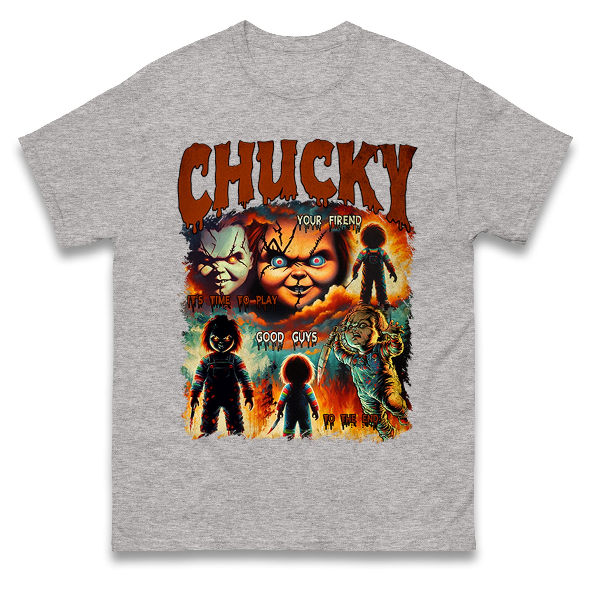 Chucky It s Time To Play Bootleg Mens T Shirt Womens Tops Tees M