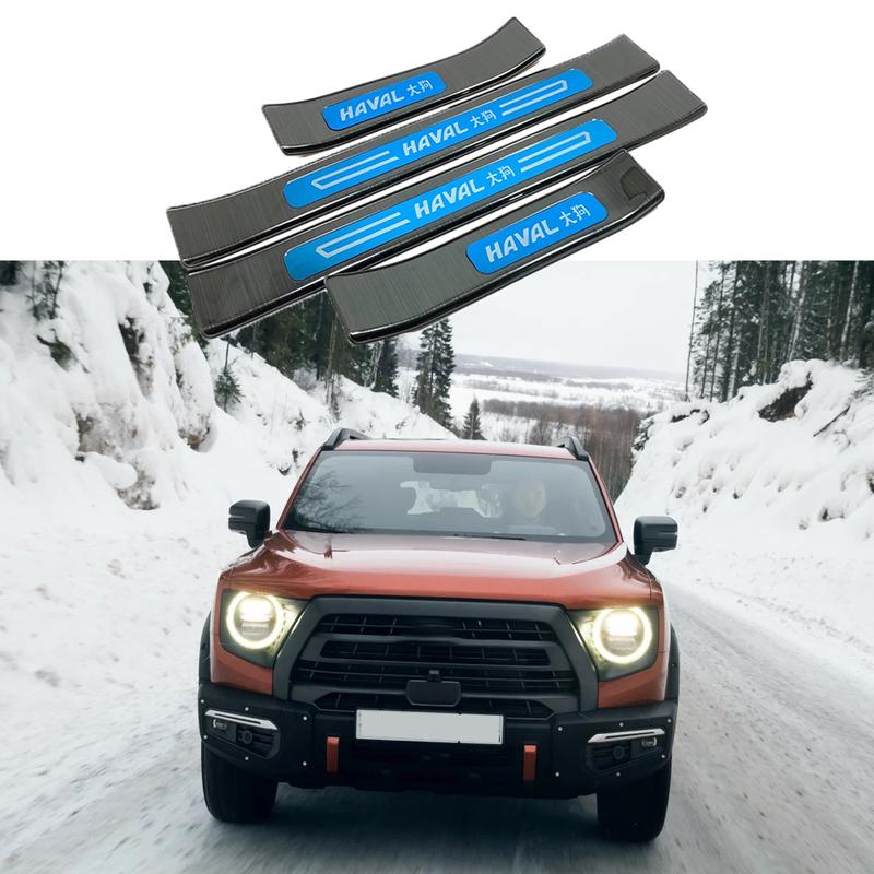 For GMW Haval Dargo Stainless Steel Door Sill Pedal Accessories  Protection Trim Car Stickers  Styling    2024 2025