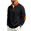 Men S Loose Stand Collar Fleece Zip Up Casual Sweatshirt