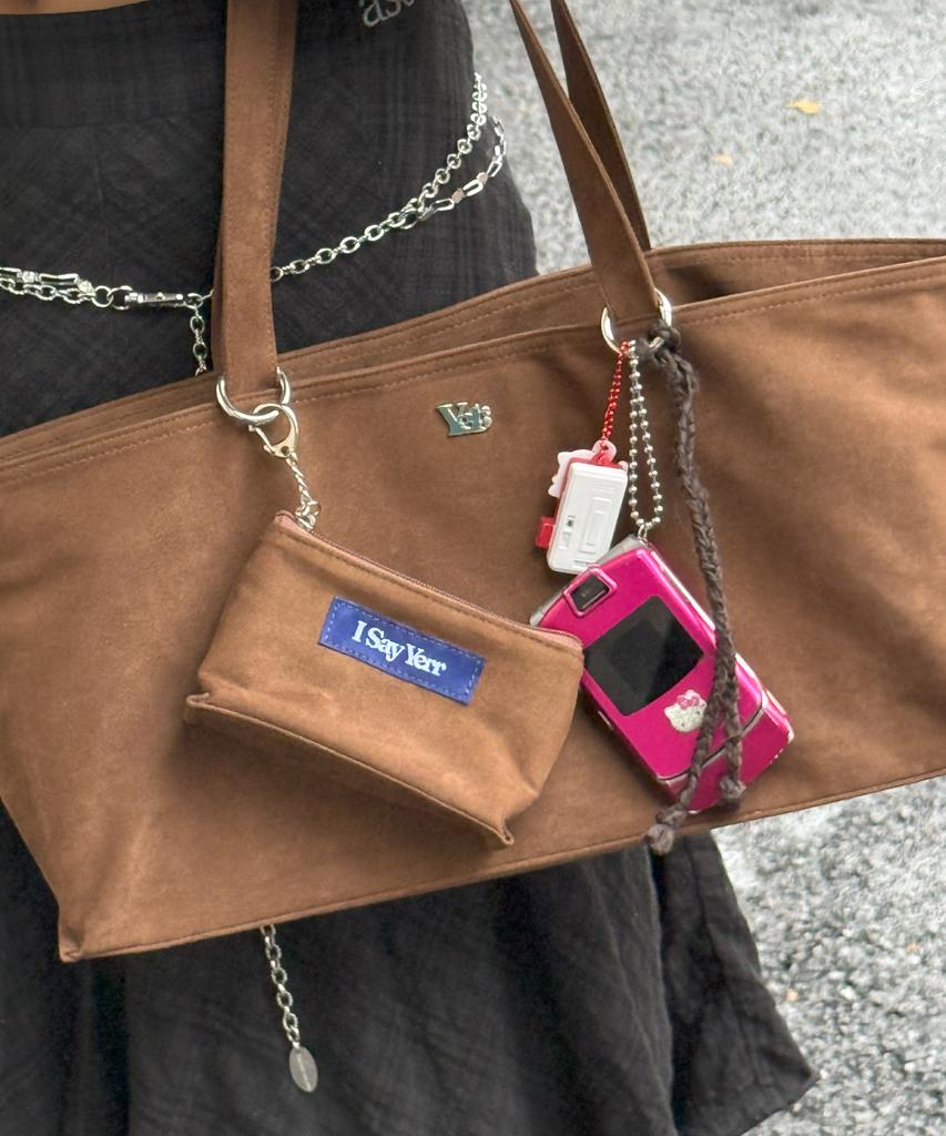 Isayyerr Paper Boat Bag (Suede)(Brown)