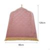 Islamic Prayer Rug Travel Portable Home Floor Embossing Worship Kneel Carpet