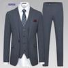 Men's Slim Fit Three-Piece Business Suit