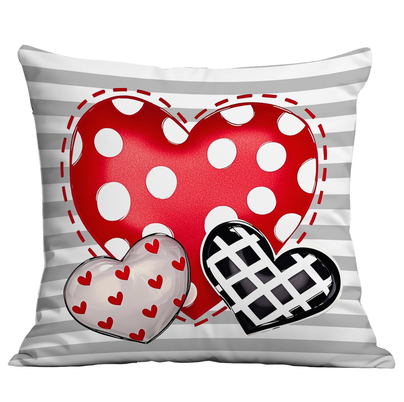 

New Valentine s Day Pillow Case Love Letter Print Pillow Case Living Room Sofa Bedroom Cushion 45 * 45Cm