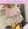 Adorable Korean Girls Summer Two Piece Set With Sweet Floral Knitted Vest And Bloomers