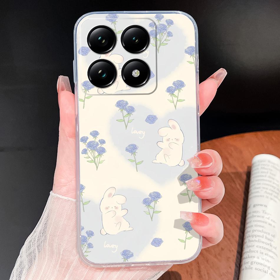 For Xiaomi 15T 14T Pro Phone Case Lovely Fish Patterns Soft TPU Clear Silicone Bumper For Xiaomi 15TPro 14 T Lightweight Funda