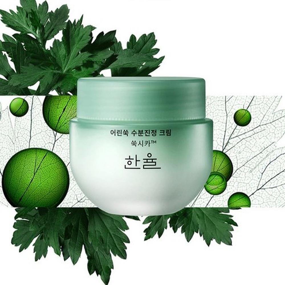 Hanyul Pure Artemisia Calming Cream 55ml + Toner 150ml + Fluid 125ml - Hydration Set, Korean