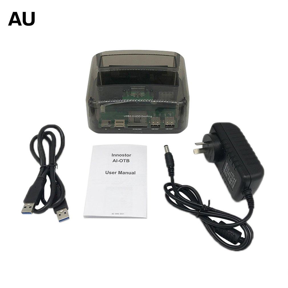 2.5inch/3.5inch USB 3.0 to SATA/IDE Hard Disk Base for HDD Enclosure M2 TF SD Slot Hard Drive Docking Station For TV Laptop