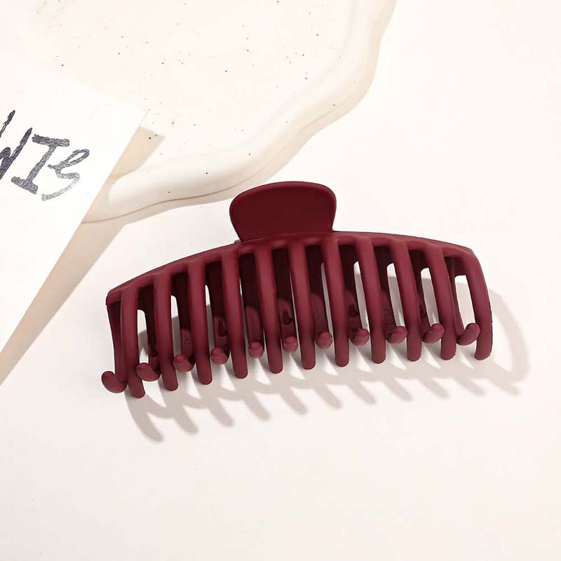 13CM Korean Solid Color Large Hair Claw Elegant Acrylic Ponytail Clip Hairpins Barrette Crab for Women Girls Hair Accessories