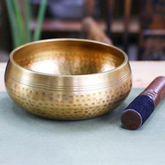 Nepal Tibet Buddha Music Therapy Relaxation Heal Singing Bowl Wood Stick Decor