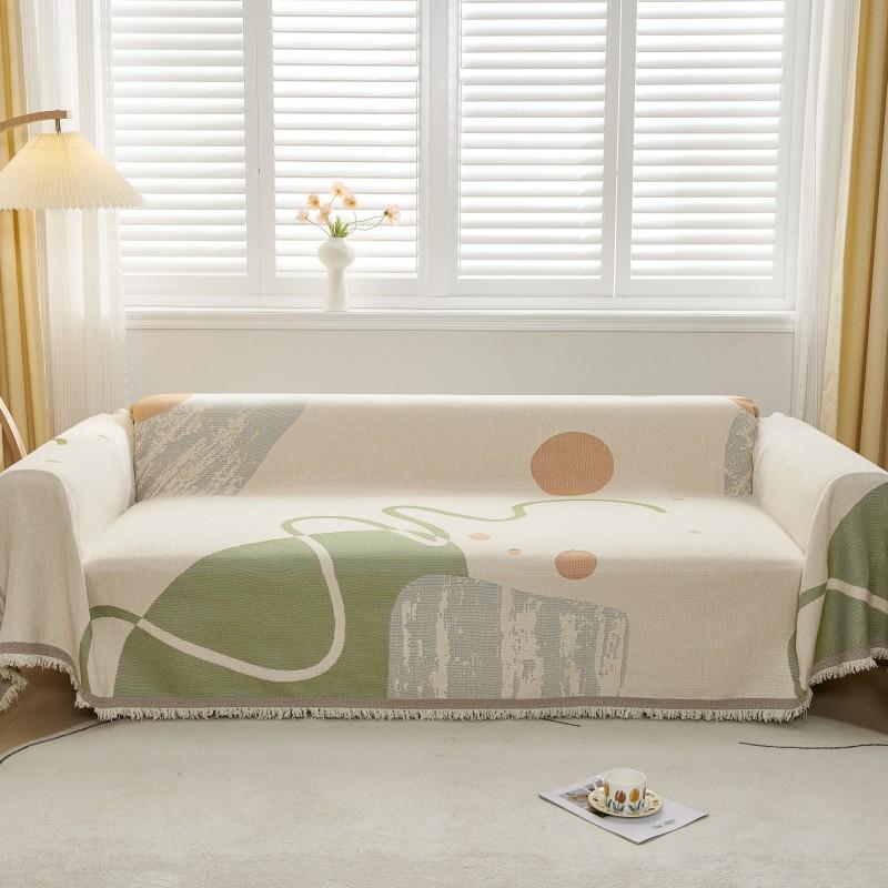 Ručník na potah pohovky Ins Style Nordic Dekorační přehoz na pohovku Ručník Všeobjímající Svěží potah na pohovku Univerzální polštář na pohovku pro čtyři roční období