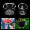 Plastic Aquarium Automatic Feeder with Suction Cup Red Worm Feeding Fish Tank Shrimp Egg Feeder Food Tapered Hopper Basket 1Pcs