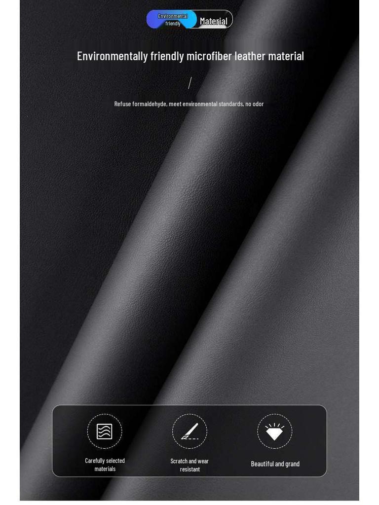 Blue E5 Car Anti-Kick Mat with Rear Air Vent Protector