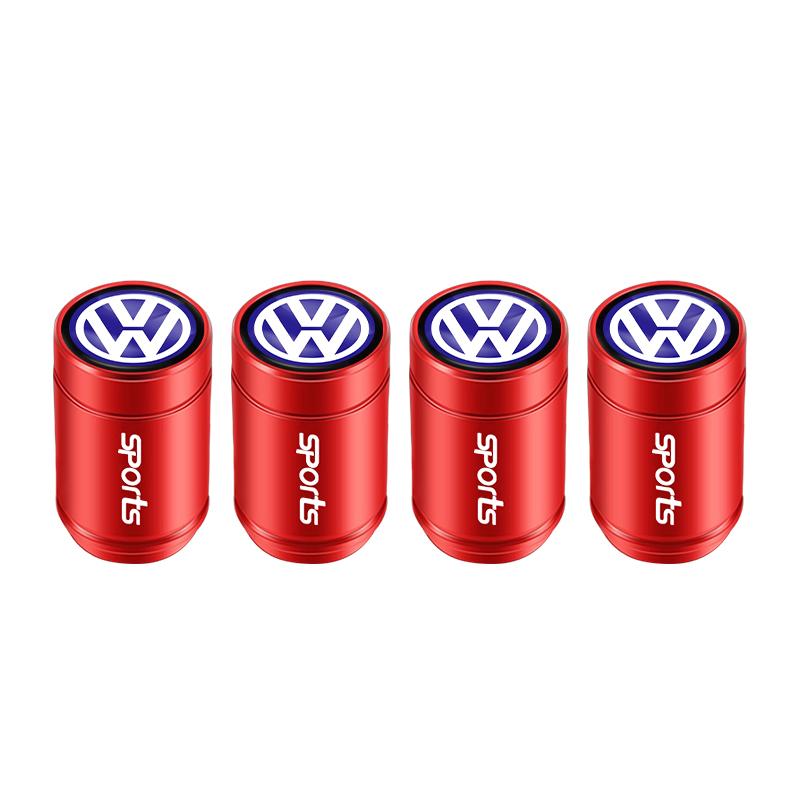 4Pcs 3D Metal Tire Valve Cap Car Tyre Air Stem Cover For VW Golf Polo Tiguan Touran Jetta Passat CC T5 GTI Arteon Magotan Arteon Sx5