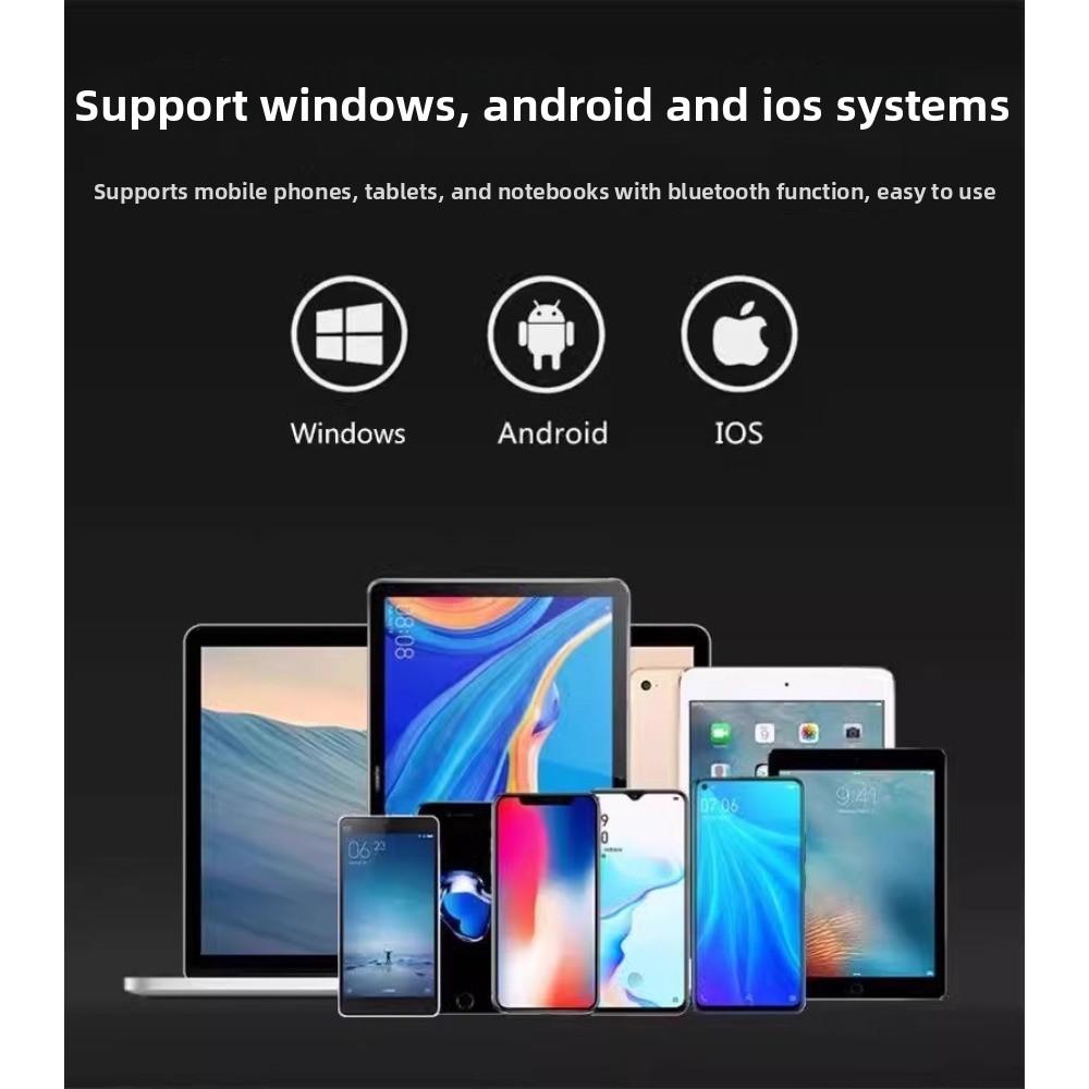Bluetooth Keyboard Triple Folding Keyboard Is Suitable for iPad, Business Office Mini Mobile Phone Tablet Keyboard, Suitable for All Systems