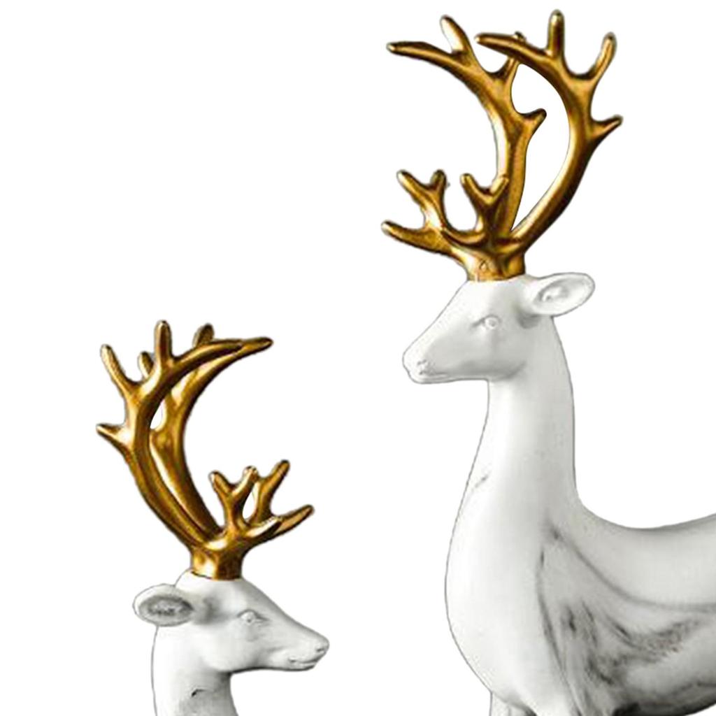 Nordic Style Statues Resin Sculpture elk Deer Ornaments, Home Cabinet