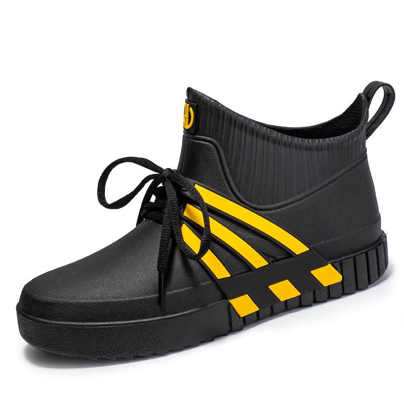 

Новые модные нескользящие водонепроницаемые дождевики мужские средние резиновые сапоги утолщенные сапоги для рыбалки кухни автомойки водонепроницаемые сапоги 45