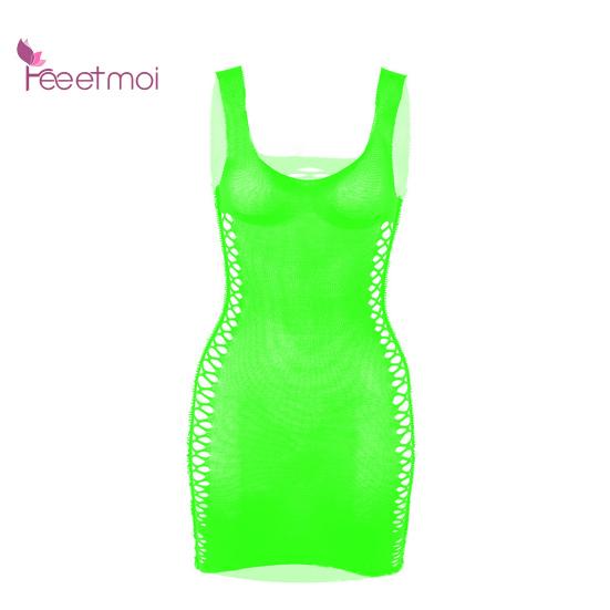 Φόρεμα εσώρουχα Hollow Out Butt Lift Sleep Colthes Summer Sexy Wear Pure Color Hip Wrap Night Dress