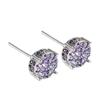 European & American Style Four-Claw Zircon Star Hip-Hop Earrings - All-Match Fashion Jewelry