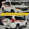Car Stickers for Toyota Prado (2010-2022) - Includes Body Stripes, Waistline Decals, and Custom Mods.