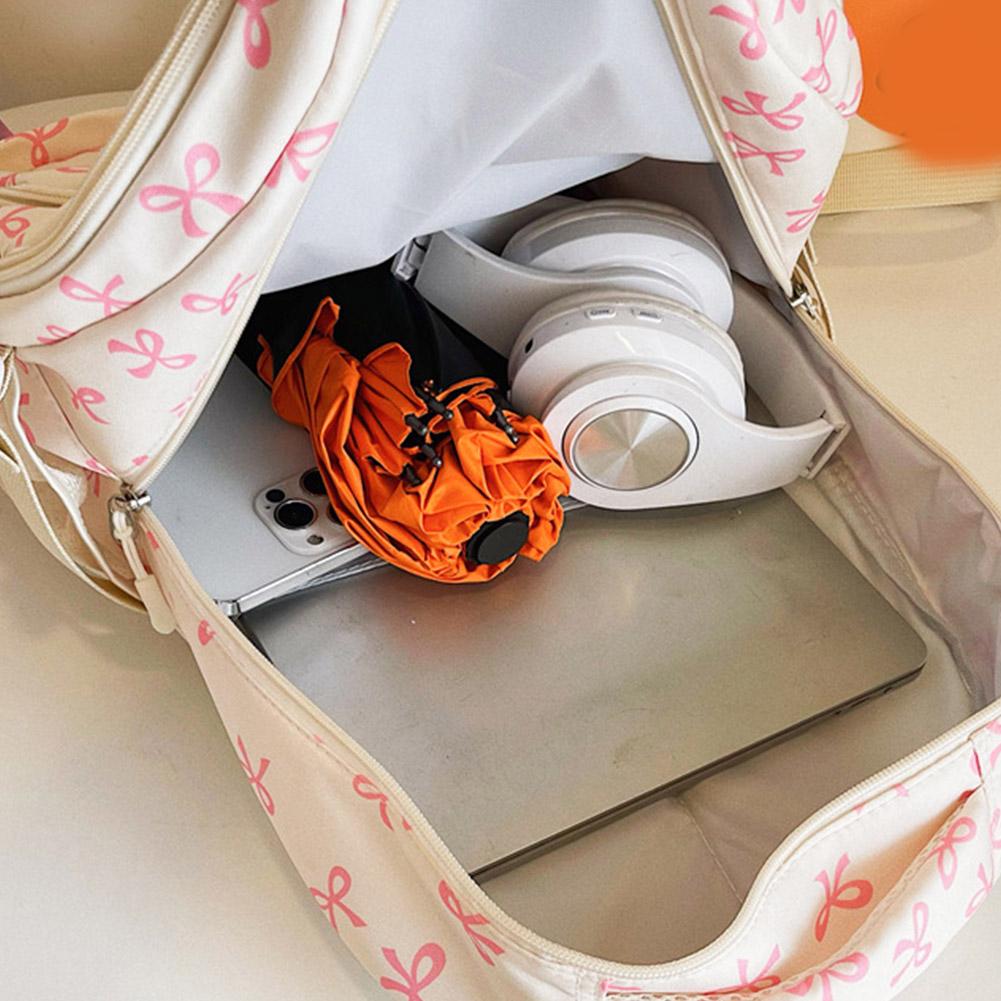 3 Set Large Capacity Backpack Nylon School Bag Adjustable Strap College Bag Travel Backpack Student Backpack