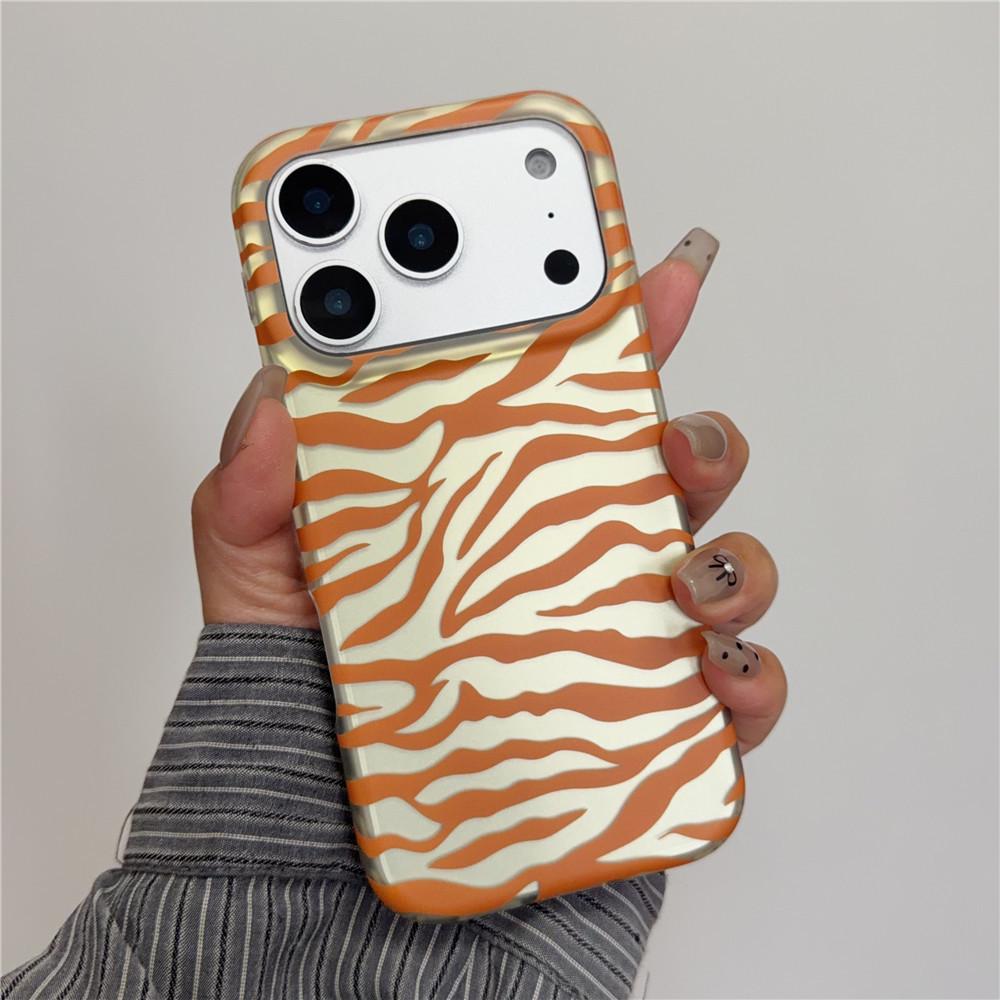 

Khaki Zebra Pattern iPhone 17 Pro Case: Drop-Proof, High-End Feel, Compatible with iPhone 14/13/16PM 16