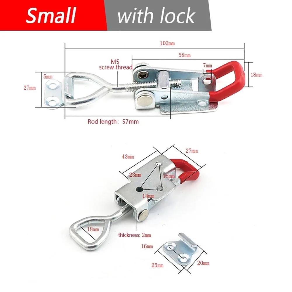 

1Pcs Quick Release Lock Buckle Hinge Toolbox Case Push Pull Toggle Latch Clamp Adjustable 4001/4002/4003 Catch Clasp