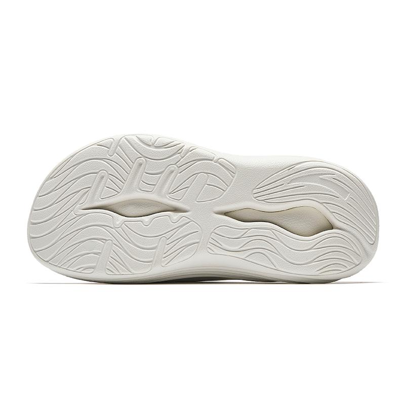 Anta Classic Trendy Basic Casual Versatile Soft Sole Comfortable Beach Non-Slip Slide Sandals Women Footwear White Purple 122538528R-1