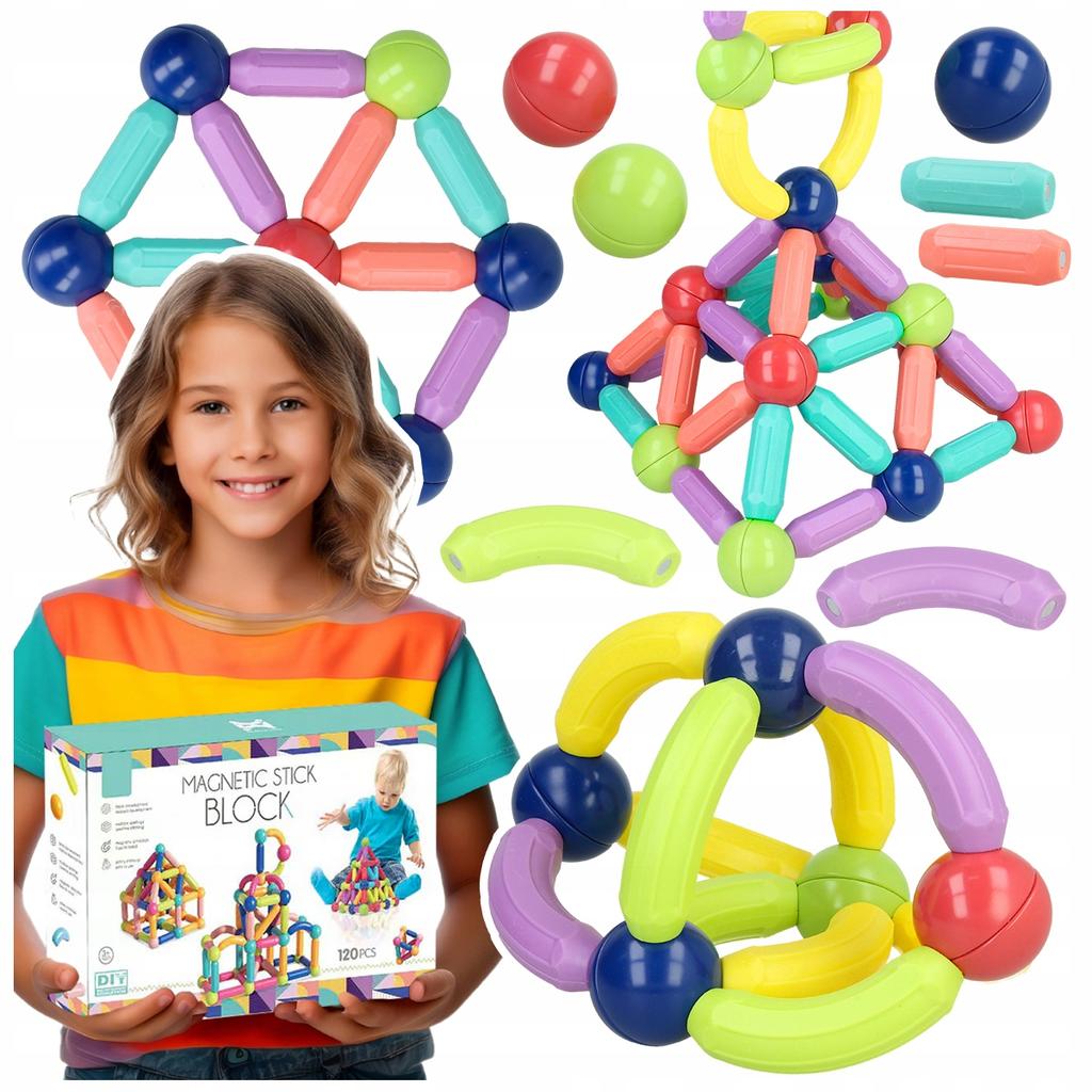 [PACZA] Magnetic Building Blocks 120 pcs Z922