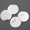 100pcs 25/58mm Metal Brooch Clasps Blank Pin Disk Pad Pin Clip Round Pin Badge  Brooches Jewelry