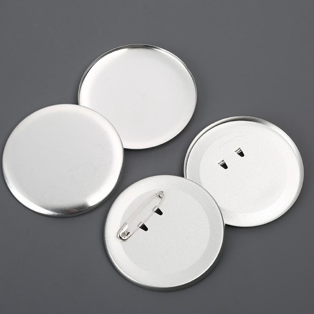 100pcs 25/58mm Metal Brooch Clasps Blank Pin Disk Pad Pin Clip Round Pin Badge Brooches Jewelry