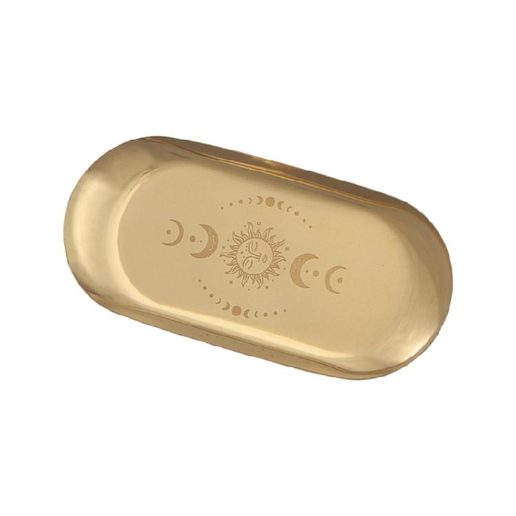 Pentacle Tray Jewelry Storage Tray Oval Tray Napkin Tray Candle Holder Tray for Coffee Table Room