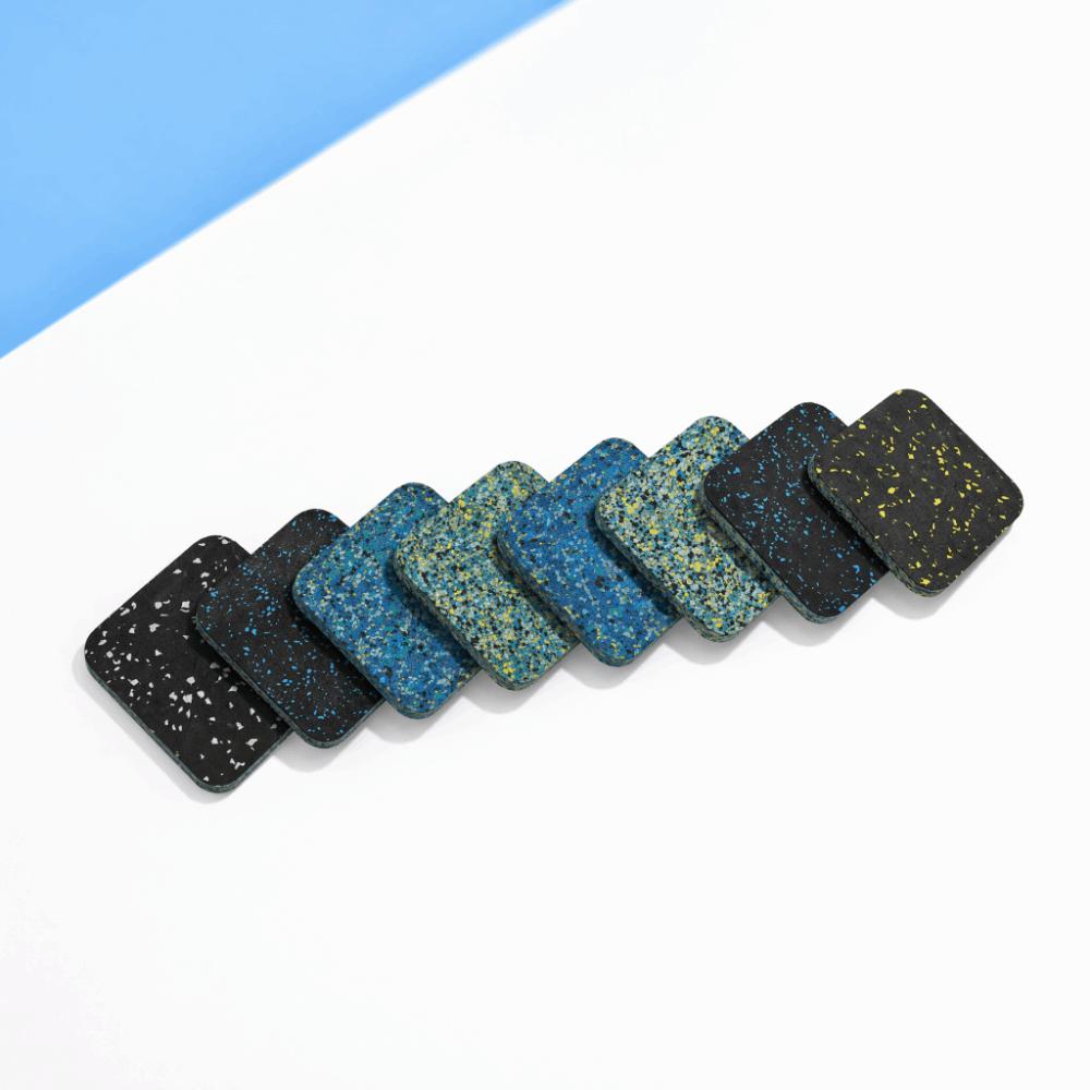 8pcs High Density Treadmill Mats Anti-Slip Floor Protection Mats  Under Machine Feet