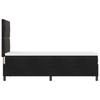 LED Box Spring Bed with Headboard Black 80 X 200 Cm Velvet