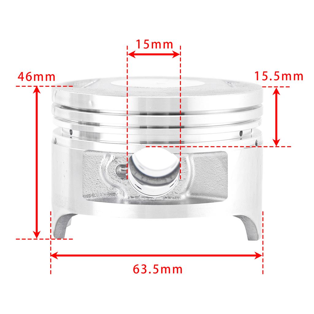 Cylinder Piston Top End Kit For Chinese 200cc ATV Quad Dirt Bike Loncin CG200