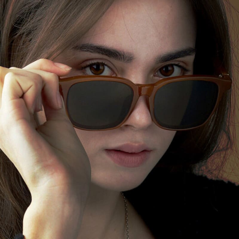 

RECLOW RECLOW B108 BROWN Sunglasses FREE