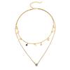 European and American Fashion Temperament Simple Star Five-pointed Star Pendant Necklace Personalized Diamond Necklace Multi-layer Collarbone Chain
