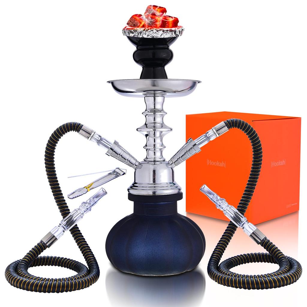 Top-Selling Compact Arabic Shisha Hookah with Single/Double Tube Full Set Water Pipe