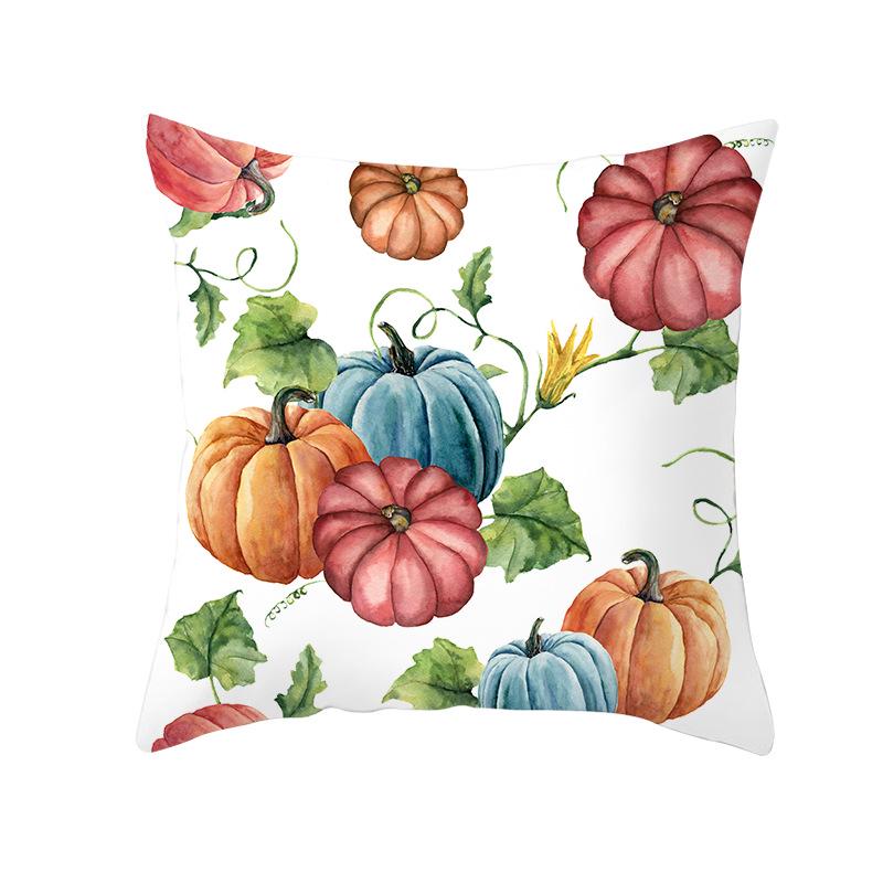 New Halloween Pumpkin Pillow Cover Home Peach Skin Home Decoration Supplies Cushion Waist Pillow Cover