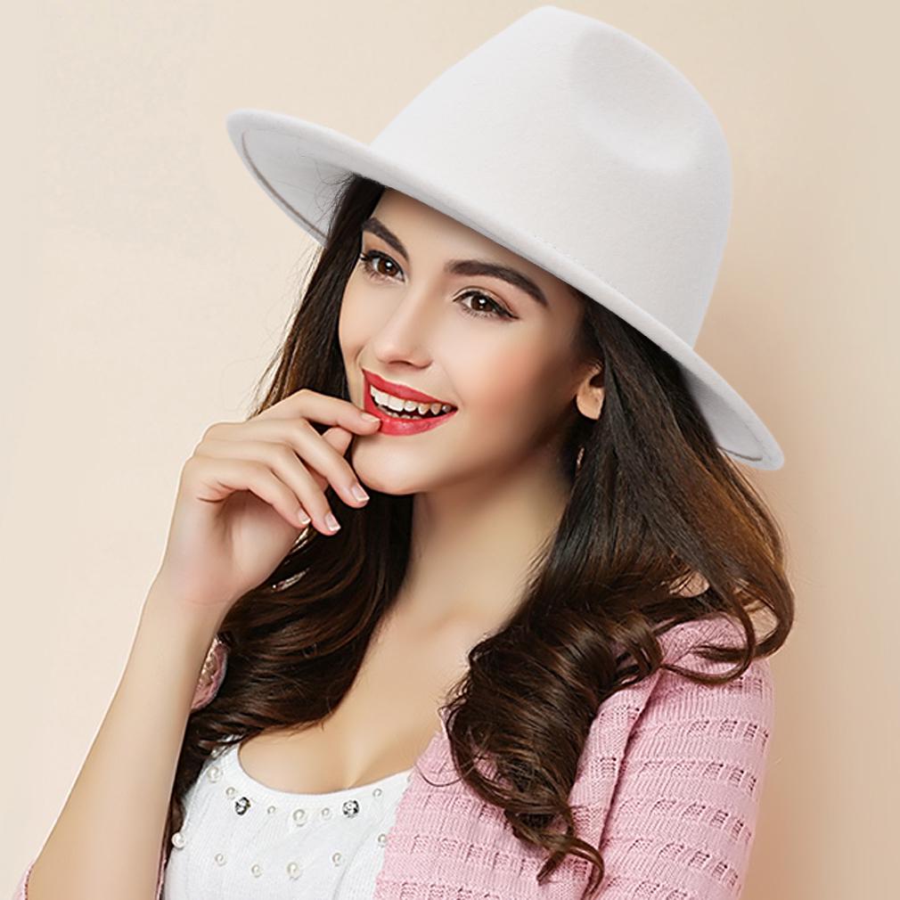 CHENJUAN Hat Fedora Hats for Women Wool Fedoras Panama Felt Hat Winter Men Jazz Hats CHENJUAN Hat Fedora Hats for Women Wool Fedoras Panama Felt Hat Winter Men Jazz Hats