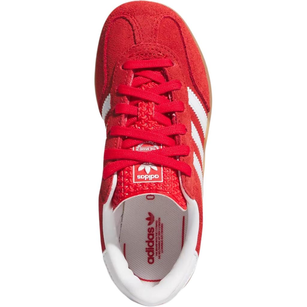 adidas Originals Gazelle Indoor Suede Comfortable Durable Low Top Kids Sneakers Kids Sneakers Red IH9136