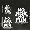 1pc NO RISK NO FUN New Original Motocycle Stickers for Motocycle Helmet Fairing Car Window Bicycle Body Waterproof Vinyl Decals