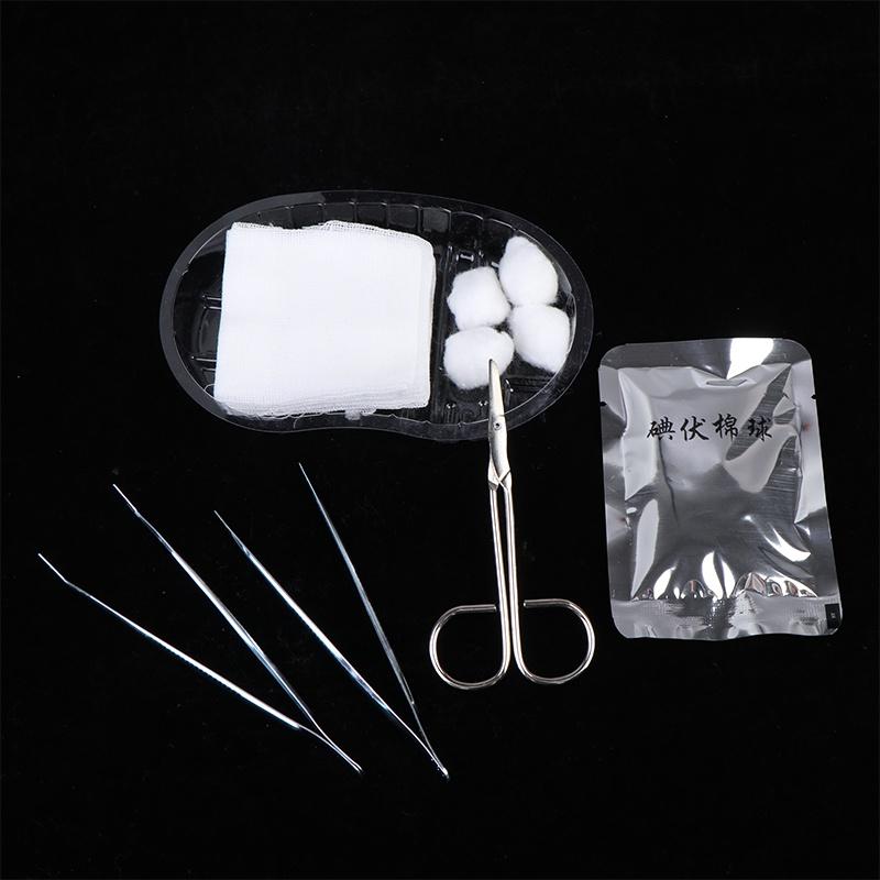 1 Set Debridement Suturing Disinfection Wound Care Tool Kits New Sterile Disposable Dressing Replacement Tool Kit