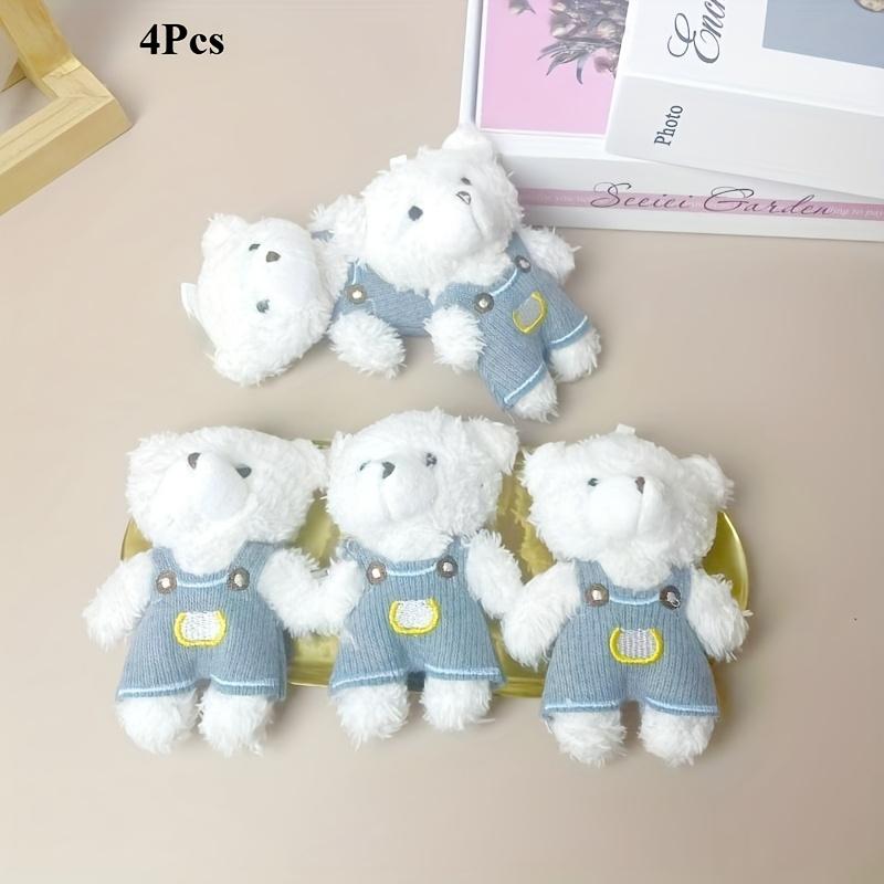 

4 шт. Милый кулон в виде медвежонка, парный наряд, сумка-медведь, украшение для подарка, идеально подходит на День святого Валентина, Рождество, Хэллоуин, подарок на день рождения, плюшевые мишки, 4Pcs