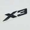 New 3D ABS Chrome Black Matte X3 Logo Nameplate Sticker Rear Trunk Emblem Badge Decals For BMW F25 E83 G01 M40i Car Accessories Tu2