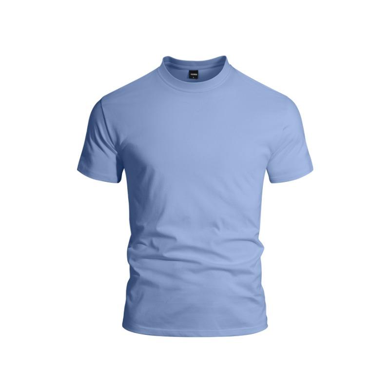 Men S Solid Crew Neck Short Sleeve T Shirt Sportswear Quick Dry