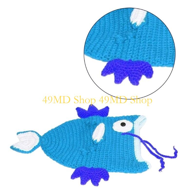 49MD Party Hats Adorkable Decorations Handmade Knitted Cartoon Photo Prop