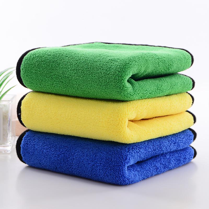 Double-Sided Thick Coral Fleece Car Drying & Cleaning Towel