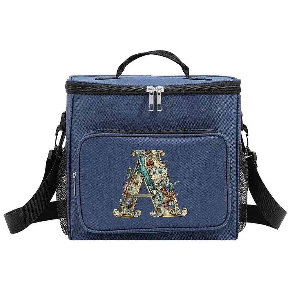 

Lunch Bag Insulated Bags Cooler Box Thermal Organizer Handbag Shoulder Storage Lunchbag for Student Graphic Letter Printing