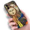 Funny Sun Moon Face Phone Case For Apple iPhone 14 13 12 Mini 11 Pro Max 7 8 XR X XS 7 8 Plus SE 2020 2022 Black Cover