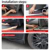 For Tesla Model Y Juniper 2025 Rear Bumper Spoiler Lip Carbon Fiber Wing Trim Anti-crash Diffuser Side Skirt Wrap Angle Splitter